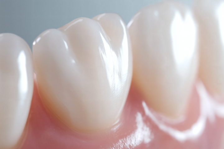 セラミックの歯のアップ