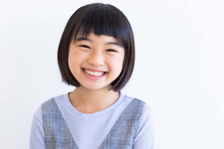 急速拡大装置で美しい歯並びになった子ども