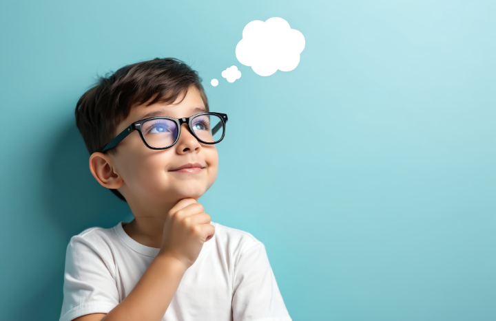 プレオルソの対象年齢を考えるメガネの男の子