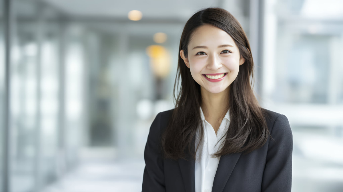 出っ歯を矯正したことで自信にあふれた笑顔をみせるようになった女性